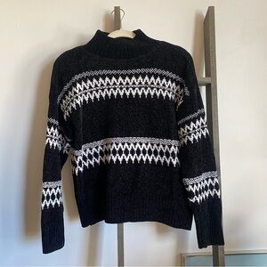 Christian Siriano Textured Black Sweater